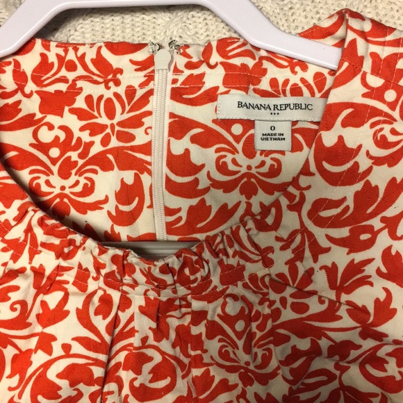 Size 0 fun print cotton, lined sheath dress - Picture 2 of 2